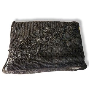 🔥PRICE CUT🔥VTG VALERIE STEVENS BEADED EVENING BAG CLUTCH SHOULDER BAG